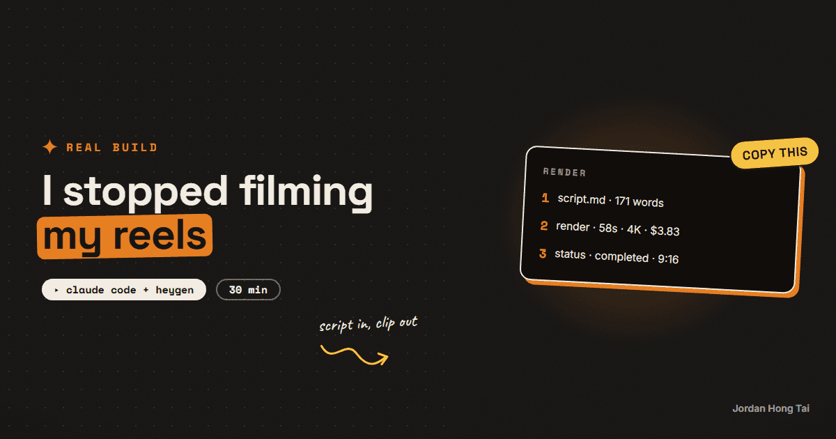 I stopped filming my reels (my AI avatar reads the script)