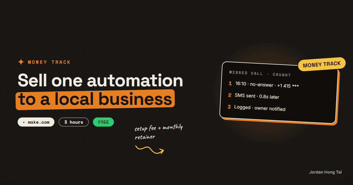 Sell one AI automation to a local business: the 3 to pitch first and what they pay