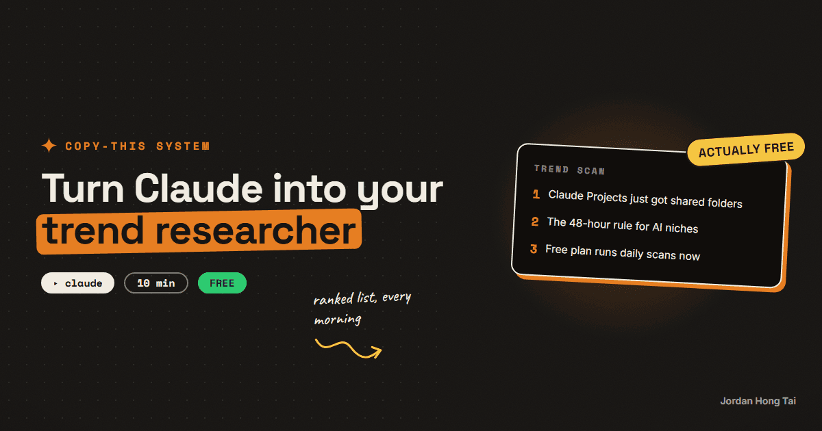 Turn Claude into your trend researcher (10 minutes, free)