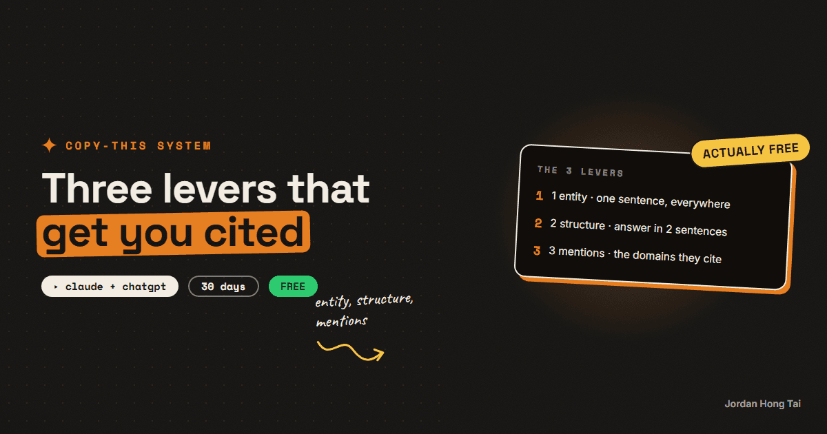 GEO for a small brand: entity, quotable structure, third-party mentions