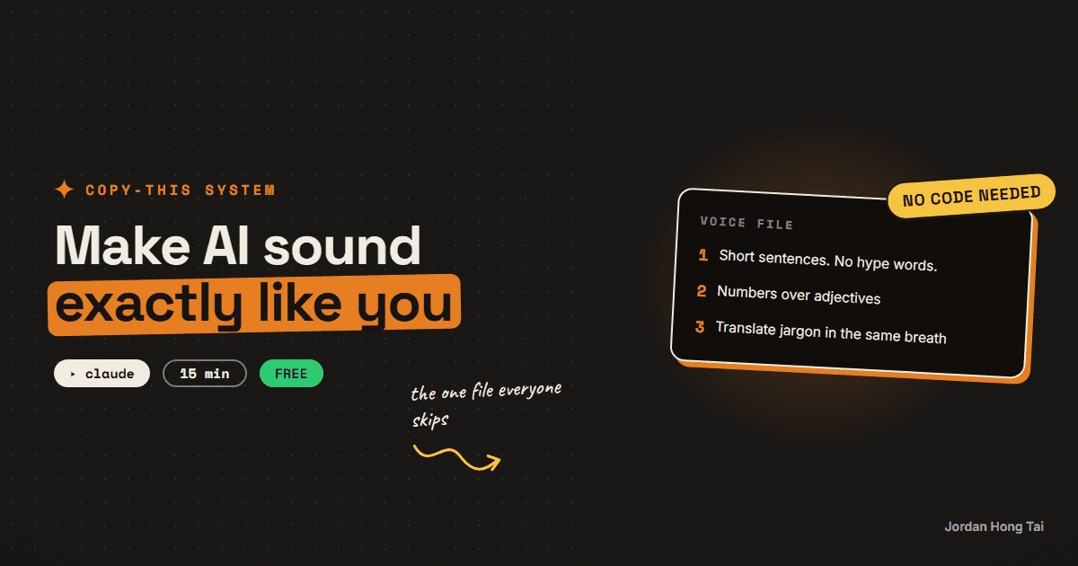 Make AI sound exactly like you (the voice file trick)